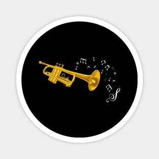 Trumpet Music Sheet Musician Jazz Magnet